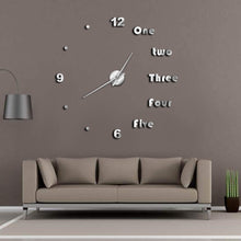 Load image into Gallery viewer, English Letters Wall Clock