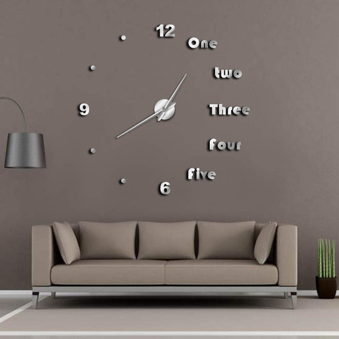 English Letters Wall Clock