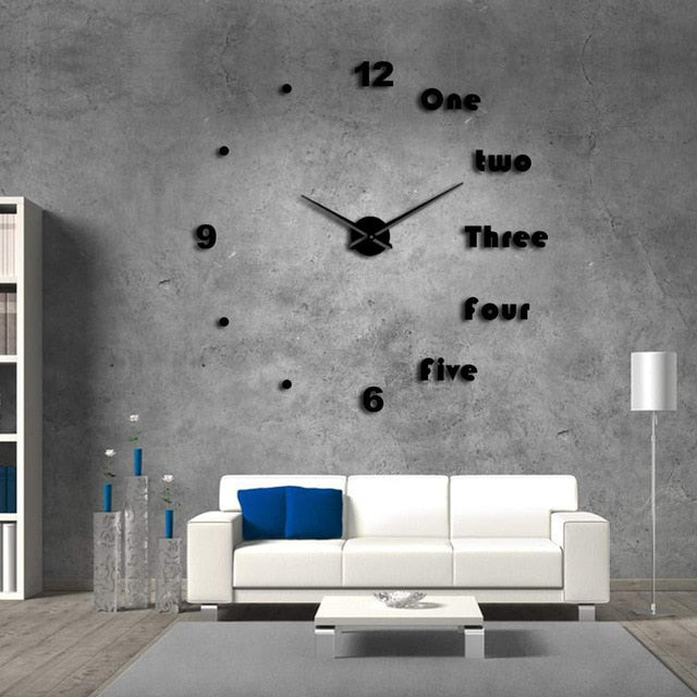 English Letters Wall Clock