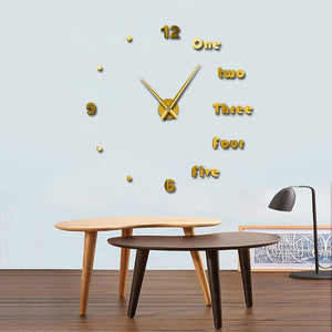 English Letters Wall Clock