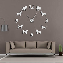 Load image into Gallery viewer, Different Dog Breeds Large Wall Clock