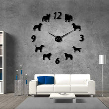 Load image into Gallery viewer, Different Dog Breeds Large Wall Clock