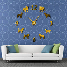 Load image into Gallery viewer, Different Dog Breeds Large Wall Clock