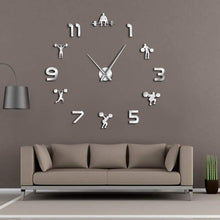 Load image into Gallery viewer, Weightlifting Fitness Room Wall Clock