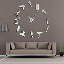 Load image into Gallery viewer, Barber Shop Giant Wall Clock