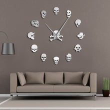 Load image into Gallery viewer, Different Skull Heads Wall Clock