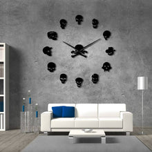 Load image into Gallery viewer, Different Skull Heads Wall Clock