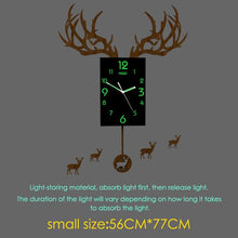 Load image into Gallery viewer, Swingable Large Luminova Wall Clock