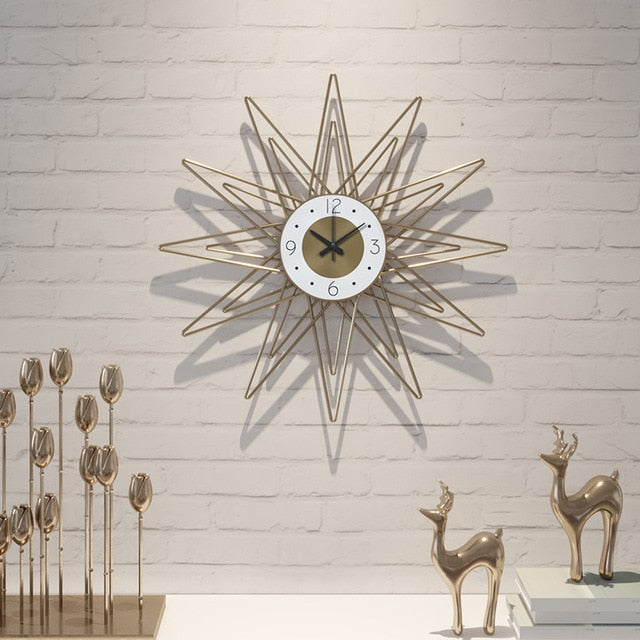 Large Metal Wall Clock