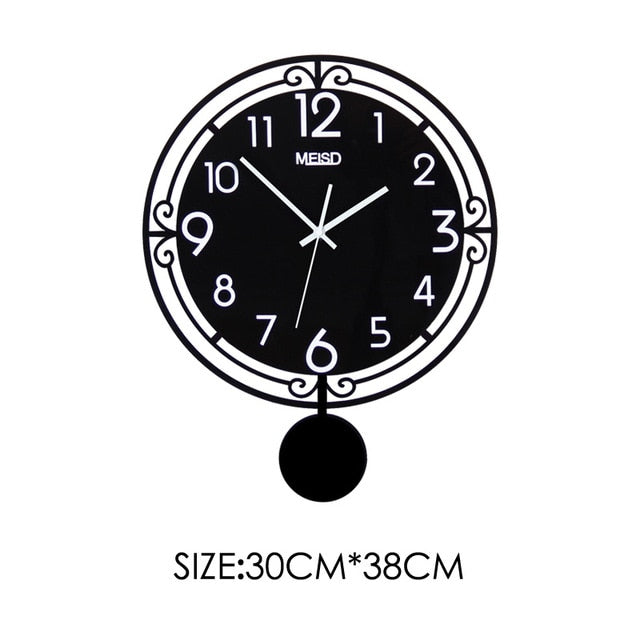 Silent Large 3D Digital Wall Clock