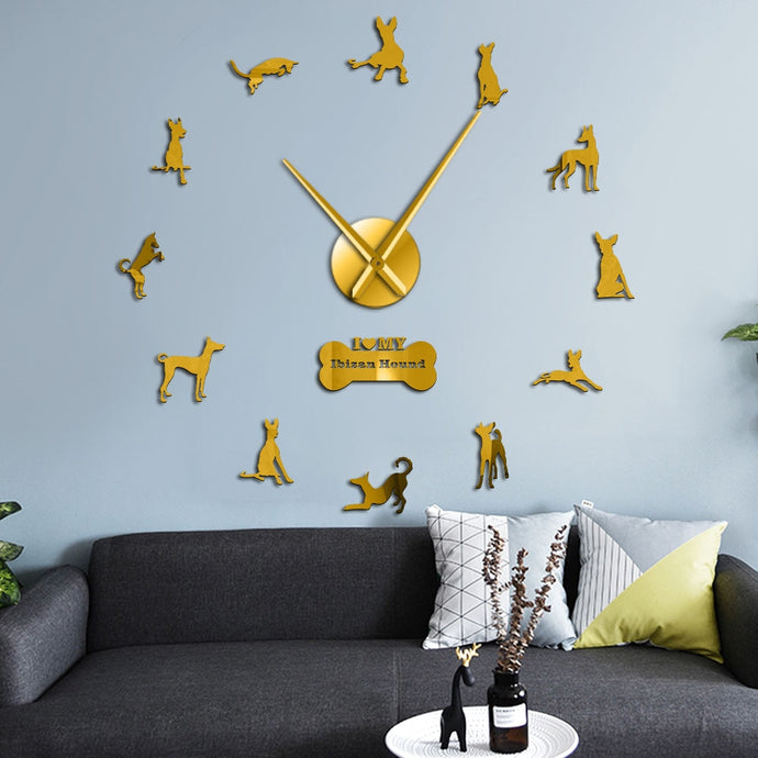 Ibizan Hound Large Wall Clock