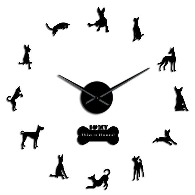 Ibizan Hound Large Wall Clock