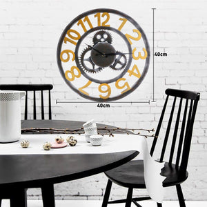 Retro Gear Clock Silent Wall Clock