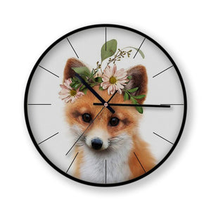 Quartz Silent Large 12 inch Metal Wall Clock