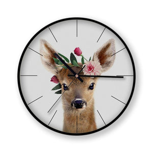 Quartz Silent Large 12 inch Metal Wall Clock