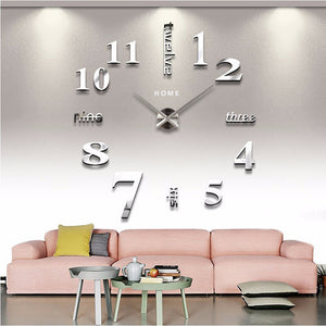 Home English Letters Large Wall Clock