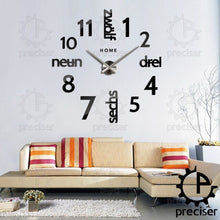 Load image into Gallery viewer, Home Letters 3D Diy Digital Wall Clock