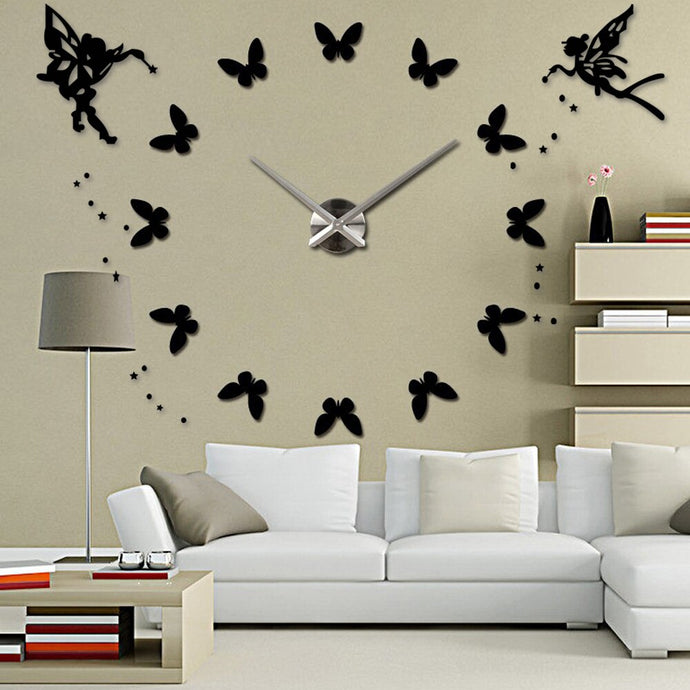 Angel 3D DIY Big Wall Clock