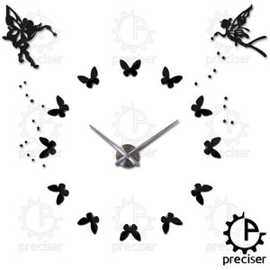 Angel 3D DIY Big Wall Clock