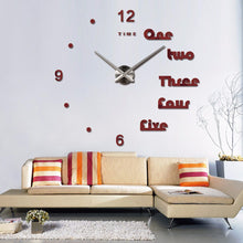 Load image into Gallery viewer, Time Letters Arabic Digital Wall Clock