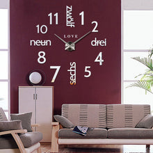 Load image into Gallery viewer, Love Letters 3D DIY Digital Wall Clock